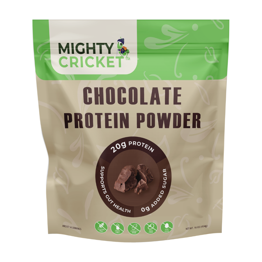 Chocolate cricket protein powder